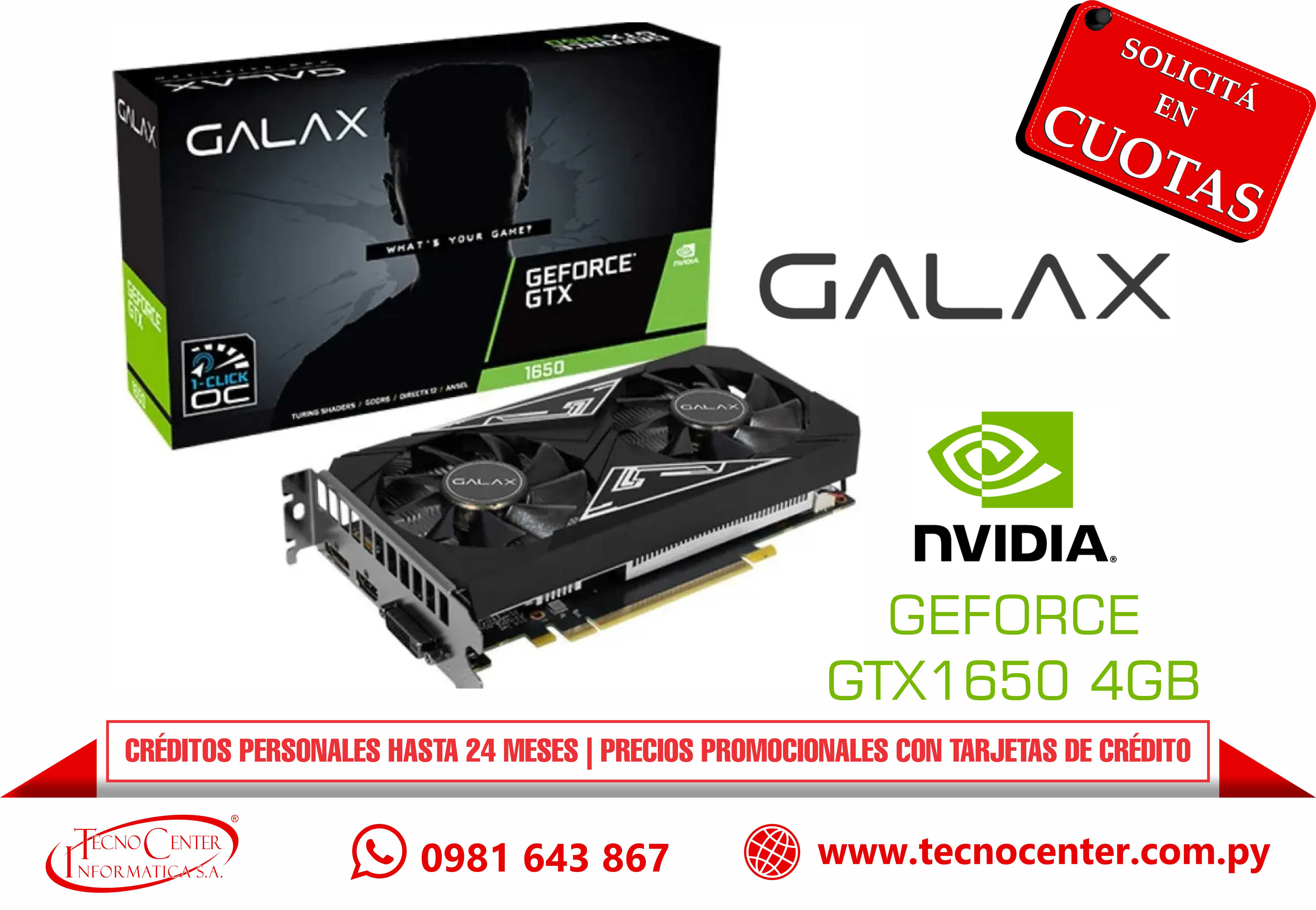 VGA GALAX GeForce GTX1650 EX 4GB